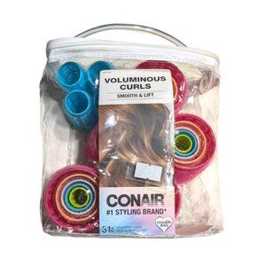 Conair Voluminous Curls Self-Grip Rollers 29pc Set w/Case - Multi Color